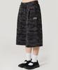 PEACE MAKER Pce Applique Deep Tuck Bermuda Sweat Shorts (Camouflage)