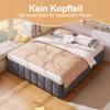 Upholstered Bed, 140*200cm, Hydraulic Storage, without Headboard, without Mattress, Grey