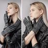GSG Leather Smartphone Winter for and Touchscreen Product 210008 Women's Gloves, Compatible, Wool-Made, Warm, Leather, Driving, Motorcycles,