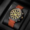 Notionr Fashion Men'S Calendar Watch Men'S Luminous Waterproof Sports Watch Pu Leather Business Quartz Watch