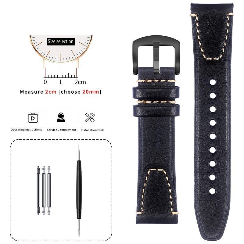 Leather watch strap men For original Jaeger-LeCoultre REVERSO DUOFACE SMALL SECONDS 3988482 MONOFACE Q3858522 Cowhide watchband