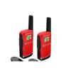 Motorola Red T42 Walkie Talkies - 4 Km Range - 16 Channels - LCD Display