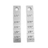 2 Pcs Pipe Welding Feeler 1 16 to 1 4 Inch Wedges Step Feeler Gauge for Gaps Measurement Woodworking Automotive