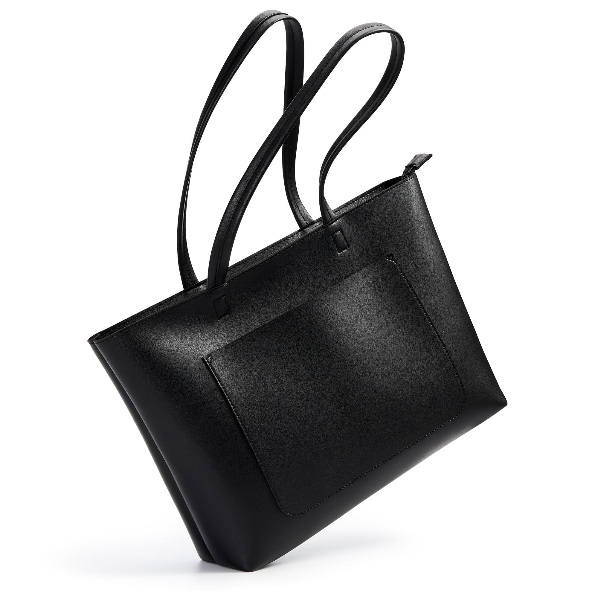 

FANCY Tote business shoulder large for women and shoulder synthetic commuter with outer with zipper [KALIDI FOREST] bag, bag, capacity, men, bag, чорний