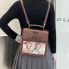 Cute Girls Campus Style Fashion Backpack Commuting Large Capacity Transparent Ita Bag Exquisite Bow JK Uniform Backpack