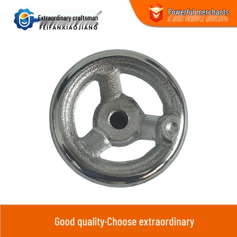 In-Stock Cast Iron Handwheel, Electroplated Chrome, M10*63 for Noodle Machine 10x63