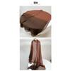 Silk Scarf Women'S Mulberry Silk Solid Color Versatile Summer Scarf Thin Sunscreen Outer Shawl Yarn Brown