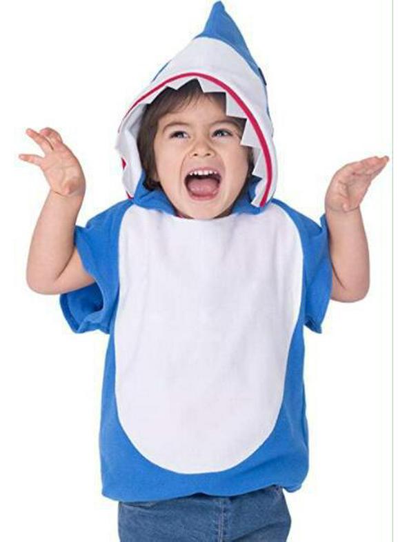 Multi-color Children's Great White Shark Costume - Marine Animal Performance & Finding Nemo Style