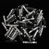 50pcs Metal French Barrette Blank Hair Clip Hairpins Arches Silver DIY Hair Accessories