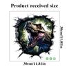 3D Dinosaurier Wandsticker für Kinderzimmer Kindergarten Schlafzimmer Wanddeko Wasserdichte Vinyl Toilettenaufkleber für Mülleimer Kreative Abziehbilder