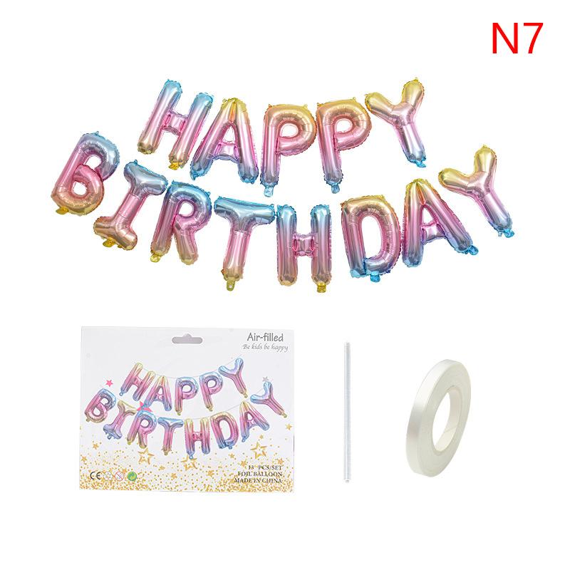 

13 шт. Шары-буквы 16 дюймов Фольгированные шары с буквами Юбилей Украшения для вечеринки по случаю дня рождения Свадебный декор 16INCH