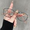 Metal Square Glasses Women Men Luxury Eyewear Leisure Commute Female Male Clear Anti Radiation Filter Glasses
