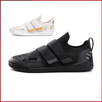 Pantofi de Fitness pentru Antrenament la Sală cu Velcro pentru Bărbați, Desculți, Ușori, Sportivi, cu Tragere Puternică, pentru Antrenament Squat, Pantofi Pro pentru Deadlift