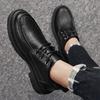 Men's Shoes Autumn British Versatile Business Dress Leather Casual Leather Shoes Work Low Top Martin Trend Shoes