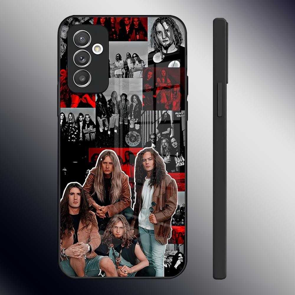 Heavy Rock Band-Alice In Chains Phone Case For Samsung S26 S24 Ultra S23 S22 S21 Fe S25 Plus A54 A34 A24 A53 A13 A16 Glass Cover