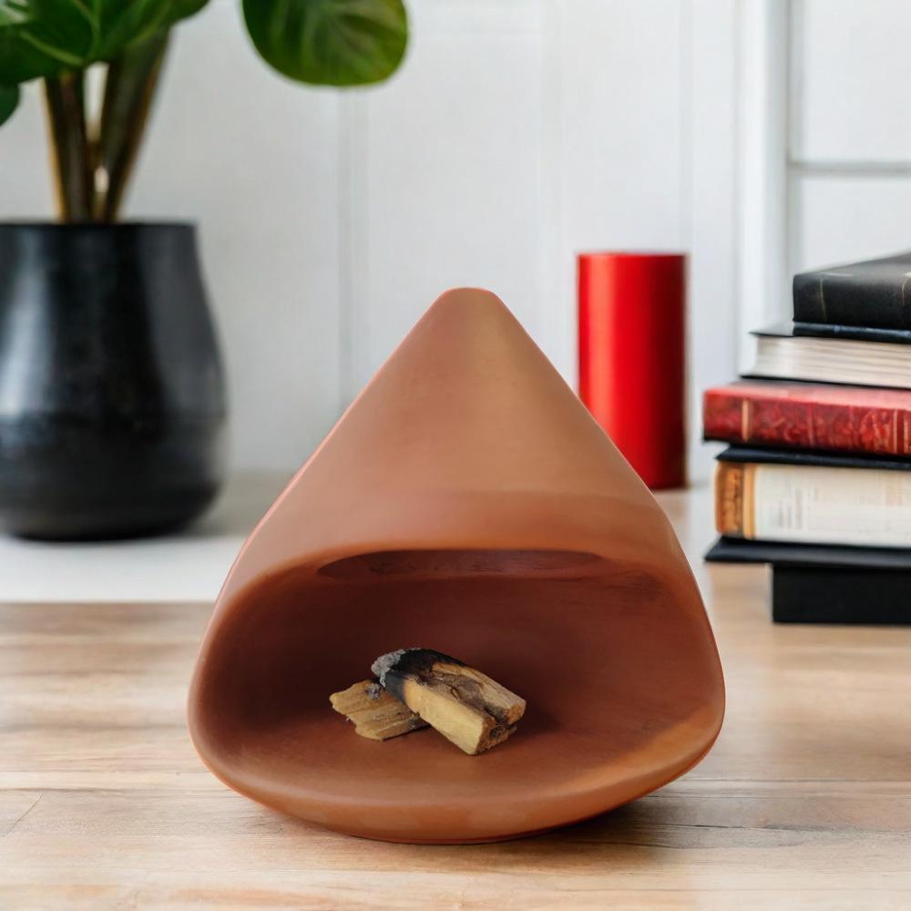 

Домашний декор Перуанский священный поднос для сжигания дров Поднос для сжигания священного дерева коричневый