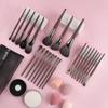 OVW Natürliches Make-up-Pinsel-Set, Lidschatten-Make-up-Pinsel, Ziegenhaar-Set für Make-up