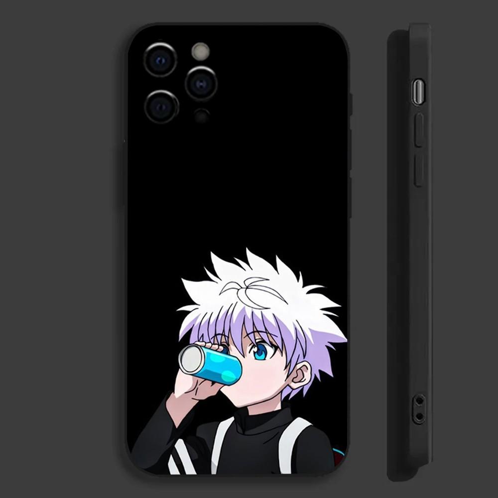 Anime H-Hunter K-Killua Phone Case For Apple iPhone 15,14,13,12,11,Pro,X,XS,Max,XR,Plus,Mini Soft Black Cover