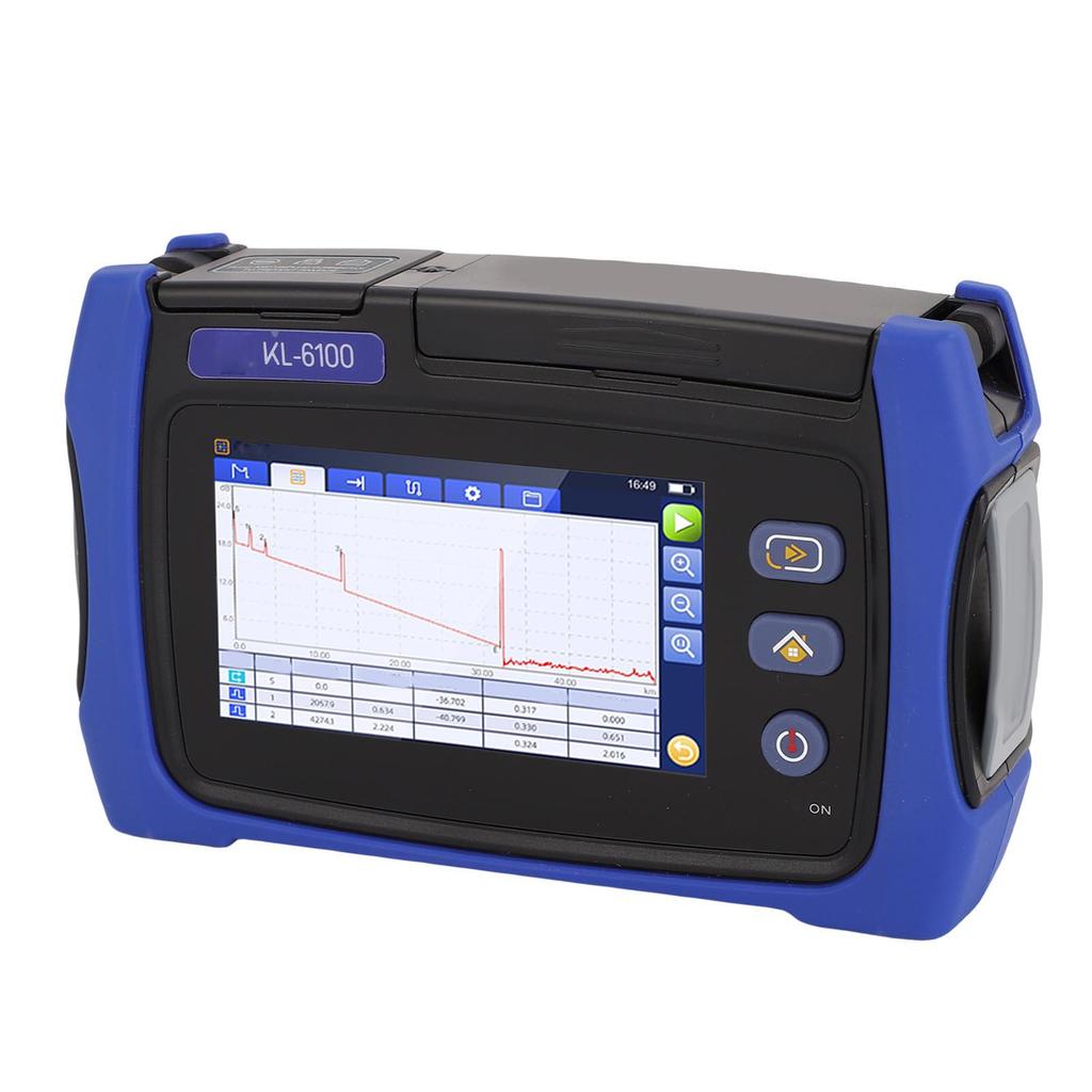 OTDR Optical Fiber Tester 4.3 Inch Color LCD Touch Screen 24dB Dynamic Range 1550nm Wavelength Support OPM SLS VFL RJ45