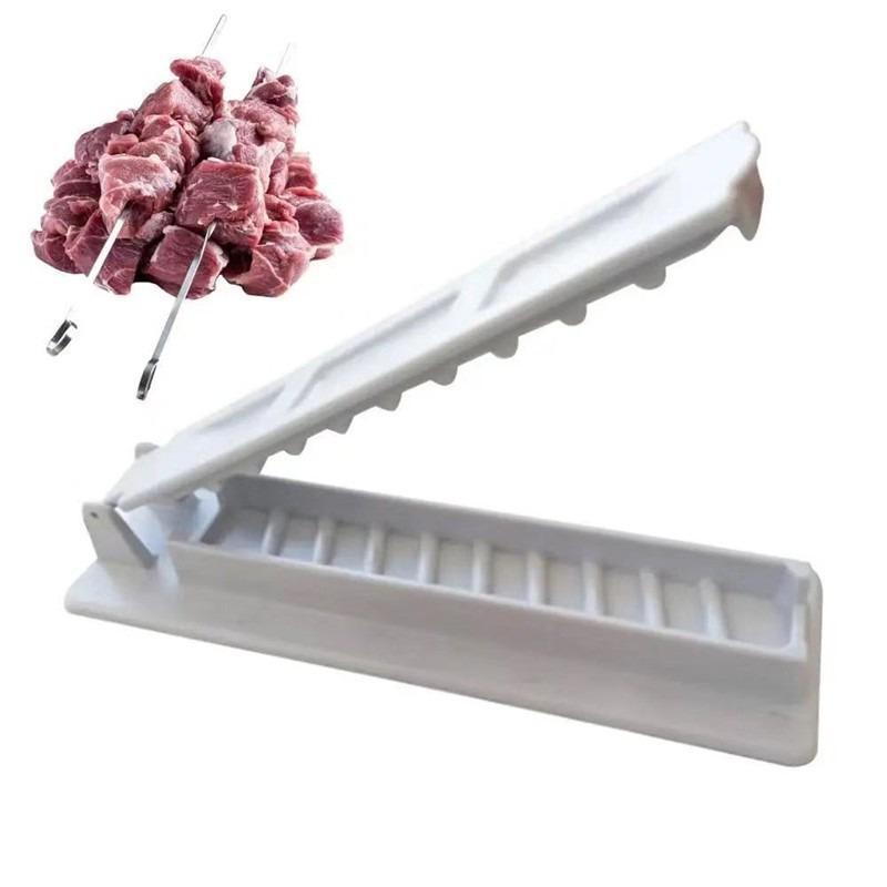 1PC Pinchos Fabricante de Kebab Pinchos para Barbacoa Pinchos para Barbacoa al Aire Libre Herramientas para Carne