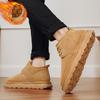 Men's Snow Boots Winter Thermal High Top Fur Lined Casual Shoes Slip Resistant Shoes Outdoor Thick Sole Warm Ankle Boots for Men