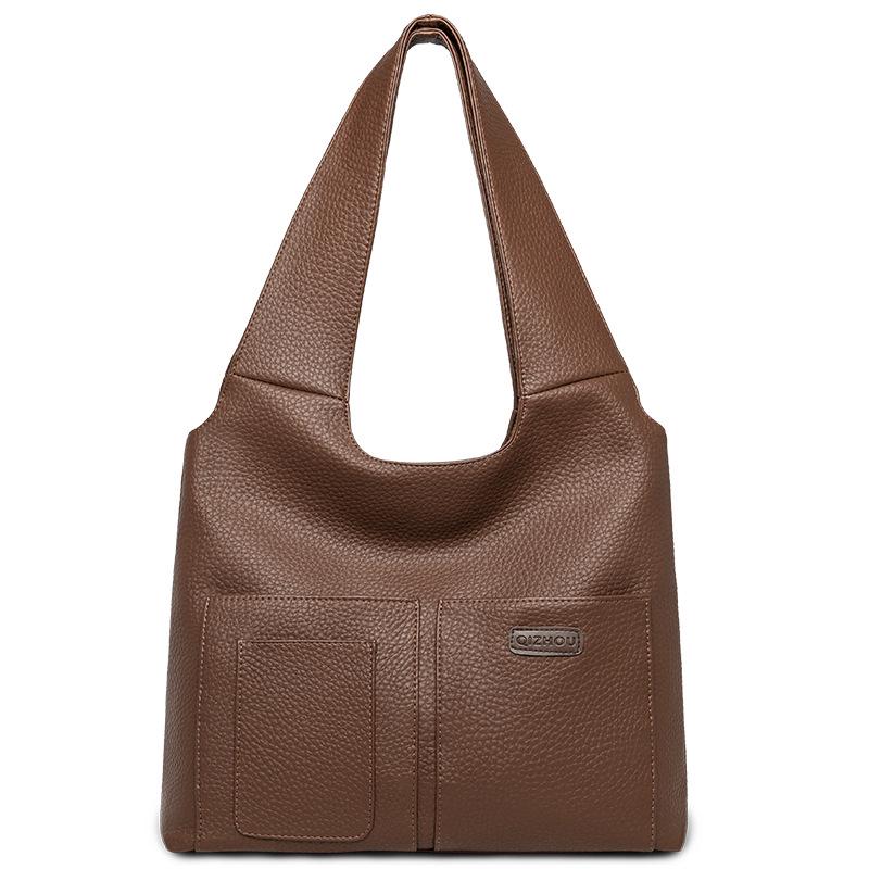 Korean Style Large Capacity Bucket Tote: Versatile Crossbody Shoulder Bag for Women - Autumn/Winter 2025