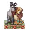 Enesco Lady and the Tramp Love Gray and Inch Figure, Brown, 4.5