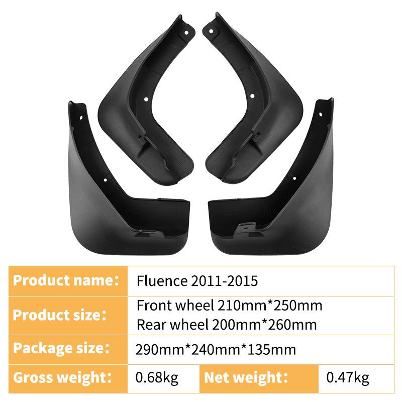 Fender for Renault Fluence 2011-2015 Fender Car Tire Fender