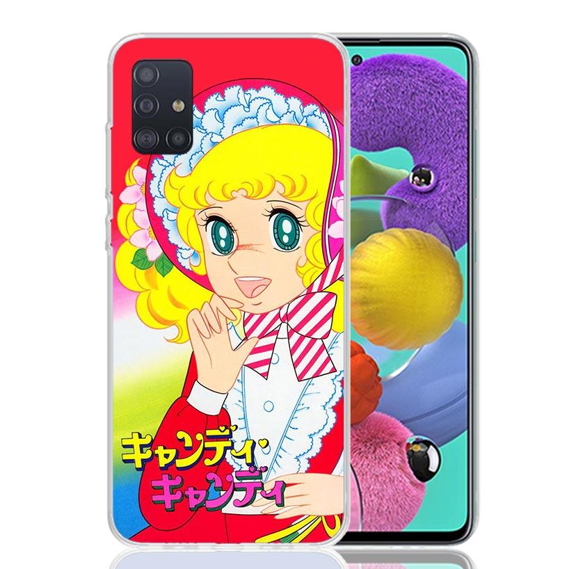 Anime Candy Phone Case For Samsung Galaxy A52 A32 A22 A12 A02S A50S A30S A51 A31 AA71 Note 20 Ultra 10 S10 Plus Galaxy A51 A71 A