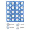 Cozy Blue Geometric Fleece Blanket - Soft Breathable  Polyester, High-Definition Digital Print, All-Season Machine Washable