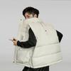 Men's Winter Warm Stand Collar Down Vest Jacket Coat Large Size Thicken Puffer Waistcoat