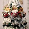 Christmas Ornaments Plush Hanging Decoration Santa Snowman For Christmas Holiday Festivel