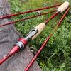 Spinnande fiskespön 2,1M/2,4m Medium Grafit Kolfiber Bärbar resekarp fiskerullspö