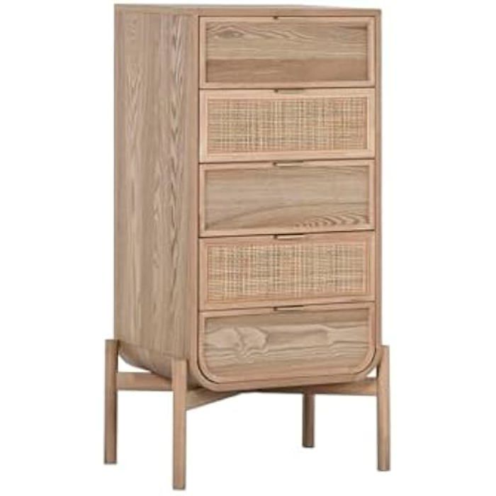 Komoda - HOME ESPRIT - Tropický - Ratan smrk - 53 x 42 x 87 cm - Vícebarevná