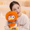 Adorable Cartoon Penguin Plush Toy - Persimmon Apple Design, Perfect Children's Gift