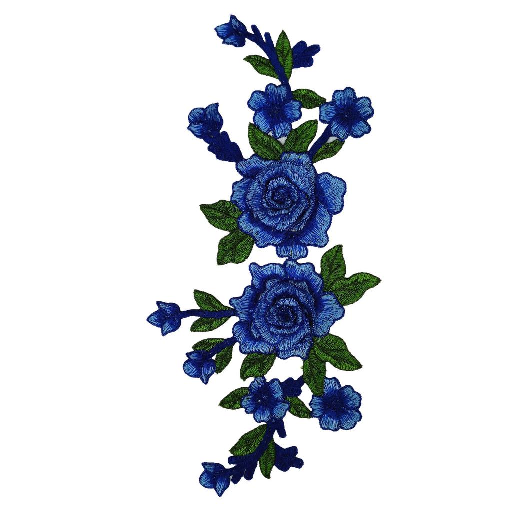 12-Color 3D Water-Soluble Embroidery Appliqué Ethnic Style Clothing Patch