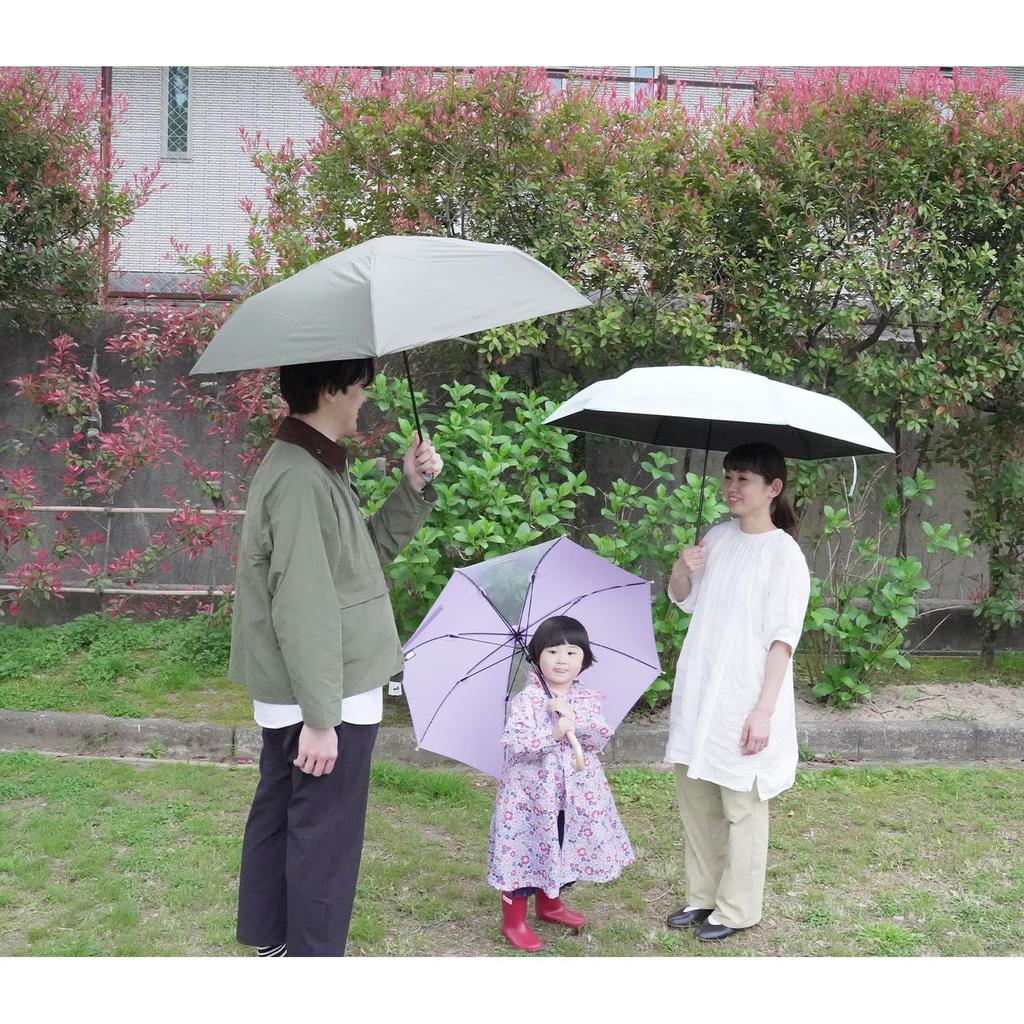 Amemari Folding Suitable for All Weather Over UV Over Light Rain Sun Stylish and Case 60cm UV Perfect for and Because Umbrella, Lightweight, Large,
