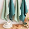 4Pcs/Set 45x65cm Large Solid Color Waffle Cotton Tea Towel Set Kitchen Table Dinner Napkin Dish Washing Cleaning Cloth