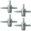 2PCS 4-Way Tire Valve Core Removal Tool 4-in-1 Universal Valve Wrench | Multifunctional Tire Valve Tools, Valve Core Tool Auto Tire Stem Core Remover