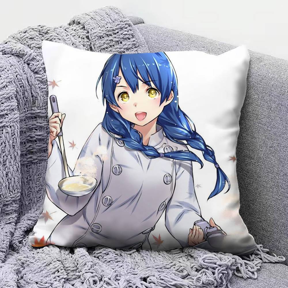 Food Wars Shokugeki no Soma Anime Home Sofa Cushion Covers and Aecorative Custom Pillow Covers