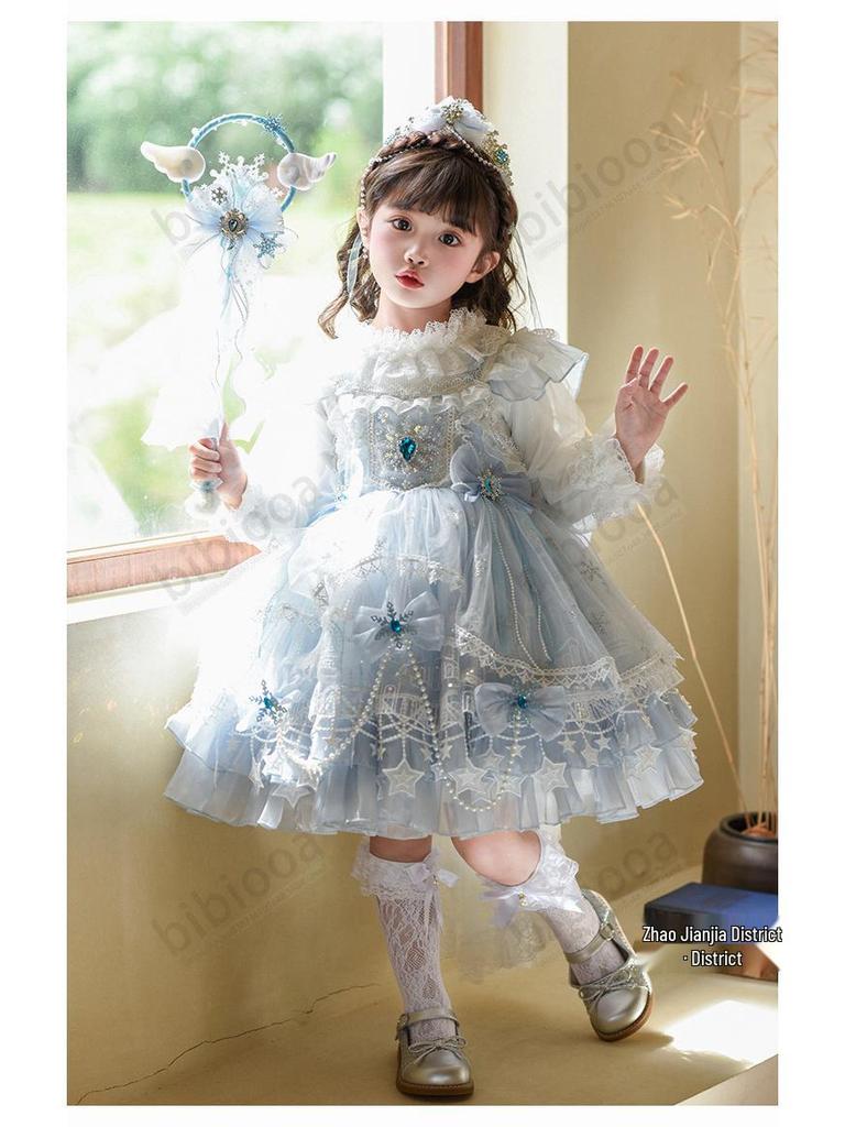 BIBIOOA Autumn 2025 Girls Princess Dress (Sizes 100-150)