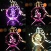 Captivating Genshin Impact Crystal Led Keychain Perfect Gift For Game Lovers