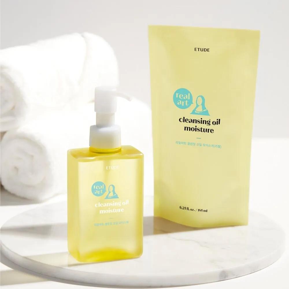 Real Art Cleansing Oil Moisture (Main Product 185ml + Refill 185ml) / Deep Cleansing / Gift Set / Special Set