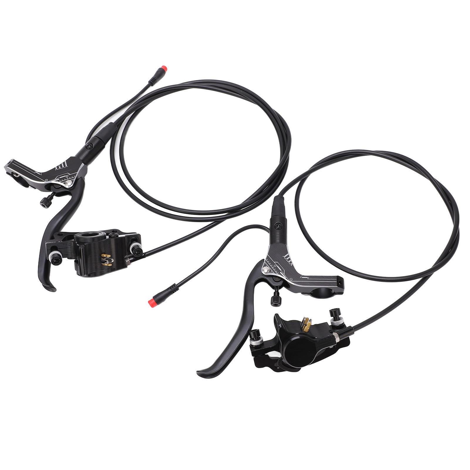 Bike Disc Brake Set Sensitive Front Rear Power Cut Off Hydraulic Brake Kit for Electric Scooter