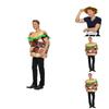 Halloween Beef Burger Costume For Adults With Stage Performance Design For Parties