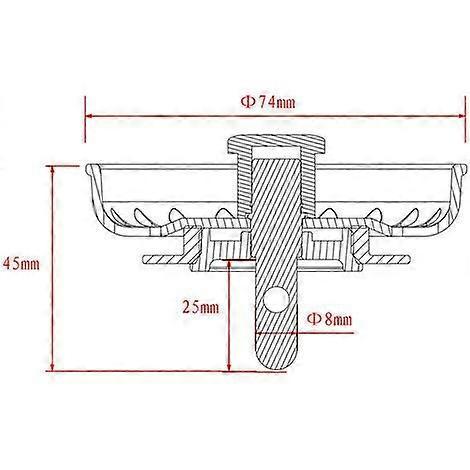 White Polymer Kitchen Sink Drain with Removable Basket Strainer and Rubber