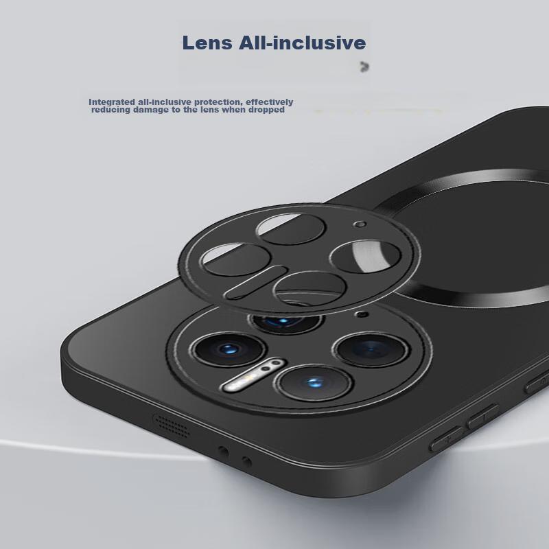 AG MagneticPhone Case for Huawei Mate50 Pro, Huawei Mate50 Pro Protective Cover, Matte Ultra-Thin Shockproof Anti-Fingerprint Case - Graphite Black