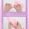 Telescopic Strapless Strap on Dildo Vibrator Anal Plug Massager Lesbian 3 in 1 Vibrator G-Spot Vaginal Stimulate Clitoris Sex Toys for Couple Lesbian