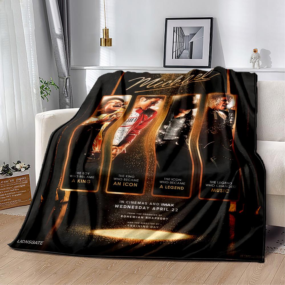 Michael Jackson 68 Blanket Warmthful Decor Great for Bedding Picnics Seaside for All Occasions Stylish Decor Gifts For Family Or Friends