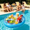 Enhanced Inflatable Pool Party Float: Multi-Use Beverage & Ice Tray Holder